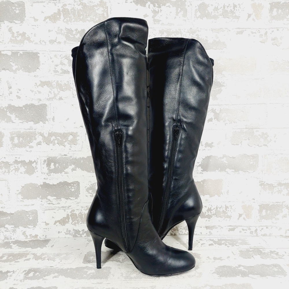 Stuart Weitzman Nappa Leather Stretch Knee High Stiletto Boots F667 - Picture 3 of 16